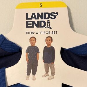 Lands' End Blue Kids' Set with Space Theme